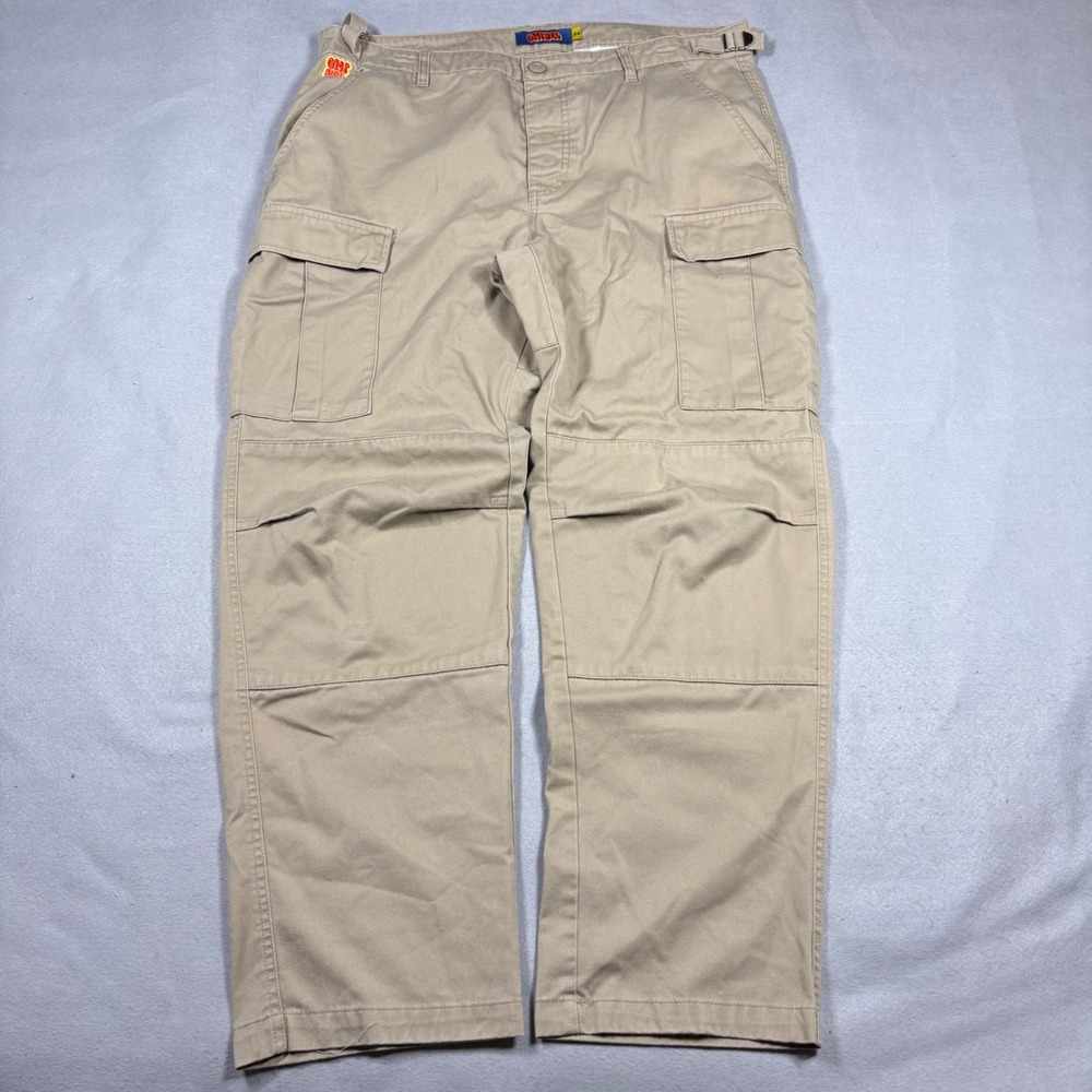 Empyre Relaxed Fit Cargo Pants Mens 34 Tan Khaki Utility Skate Streetwear Pants